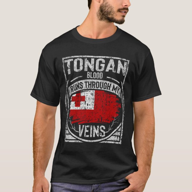 Camiseta O Sangue De Tongan Atravessa Minhas Veias (Frente)