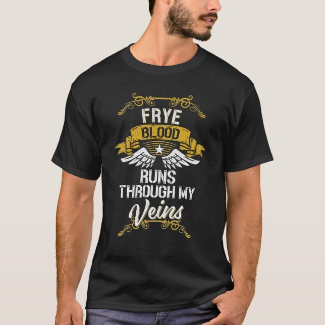 Camiseta O Sangue Frye Atravessa Minhas Veias (Frente)
