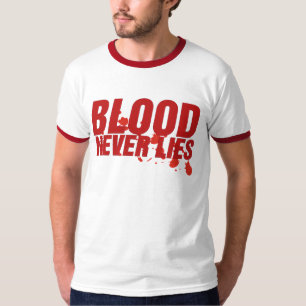 Camiseta O sangue nunca encontra-se t-shirt