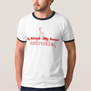 Camiseta O sangue, suor, rasga - o basquetebol