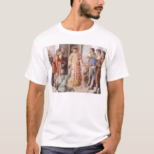 Camiseta O santo Lawrence distribui a comida aos pobres