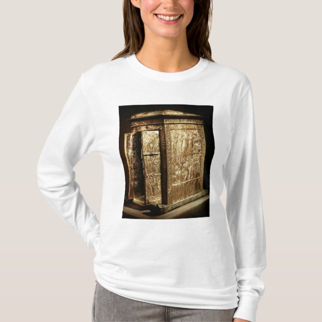 Camiseta O santuário dourado do reino novo de Tutankhamun (Frente)