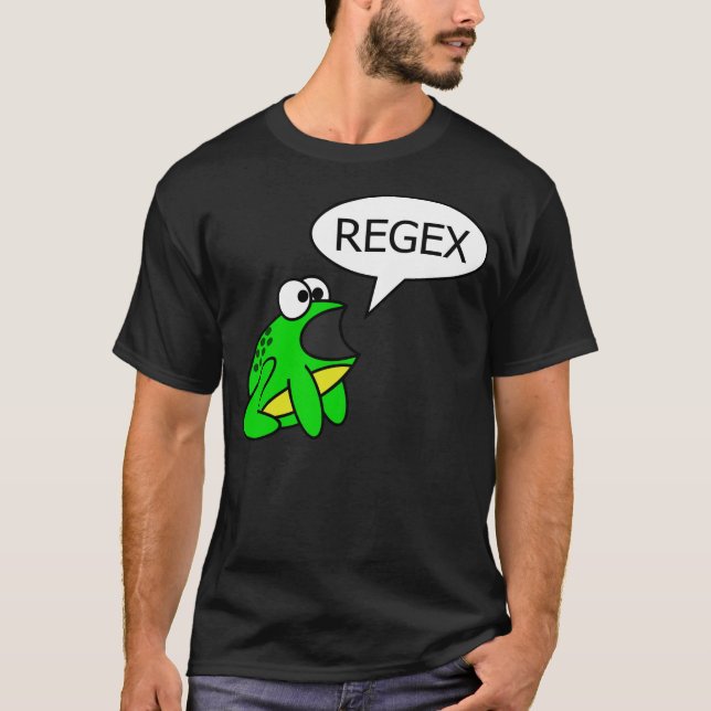 Camiseta O sapo diz "Regex " (Frente)