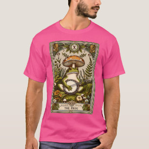 Camiseta O Sapo Tarot Card Mushroom Cottagecore Banjo Para