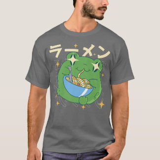 Camiseta O Sapo Verde Ramen Kawai Noodle Oferece Sapos ao J