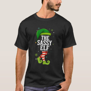 Camiseta O Sassy Elf Matching Family Group Natal T Sh