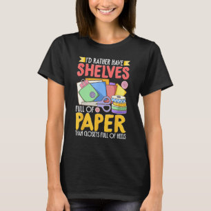 Camiseta O Scrapbooker De Scrapbooker Oferece Papel Que O A