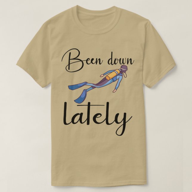 Camiseta O SCUBA DIVER SCUBA DIVER SCUBA do SCUBA foi desat (Frente do Design)