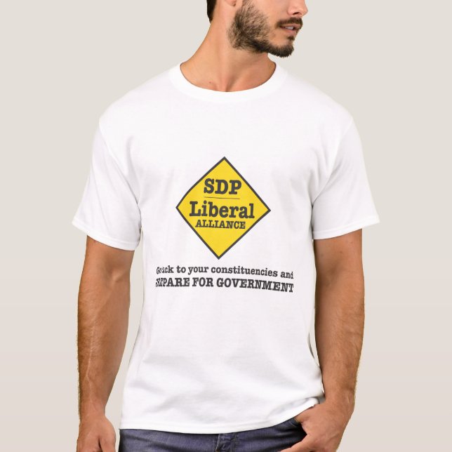 Camiseta O SDP Alliance liberal ilumina-se (Frente)