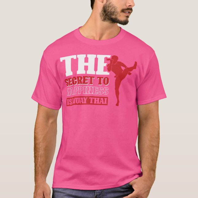 Camiseta O Segredo Da Felicidade É Muay Thai (Frente)