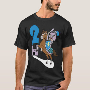 Camiseta O segundo aniversário de Cavaleiro das Crianças Ca