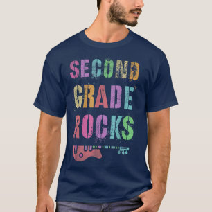 Camiseta O segundo do professor Rockstar Grader é do segund