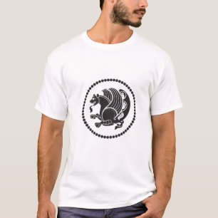 Camiseta O selo branco do t-shirt W. Sassanian dos homens -