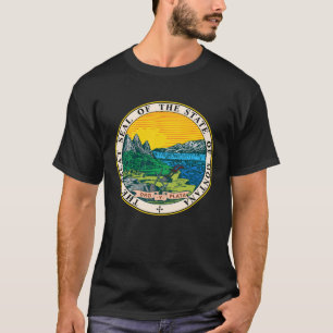 CAMISETA O SELO EXCELENTE DO ESTADO DE MONTANA ORY Y PLATA