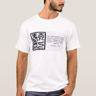 Camiseta O selo "todo-poderoso" do lao-Tze