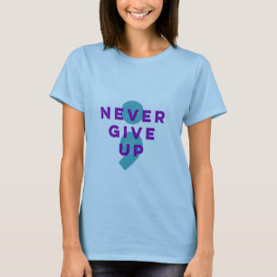 Camiseta O Semicolon do projeto nunca dá acima a prevenção