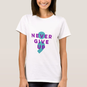 Camiseta O Semicolon do projeto nunca dá acima a prevenção