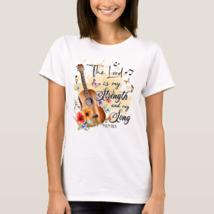 Camiseta O senhor é a minha força e música