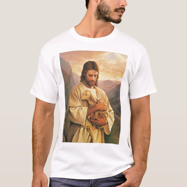 Camiseta O SENHOR é meu pastor, mim não estará dentro quer (Frente)
