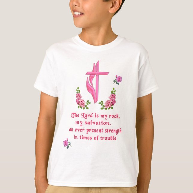 Camiseta O Senhor é minha rocha (Frente)