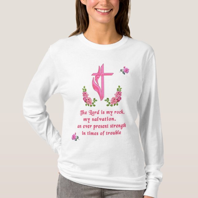 Camiseta O Senhor é minha rocha (Frente)