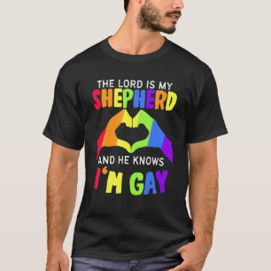 Camiseta O Senhor É O Meu Pastor E Ele Conhece-Me Gay - Lgb