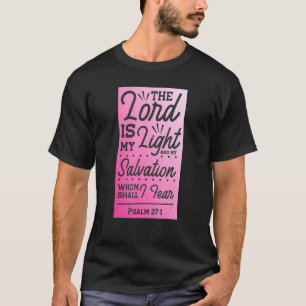 Camiseta O Senhor É O Meu Salmo Leve 271 Ombre Rosa Christi
