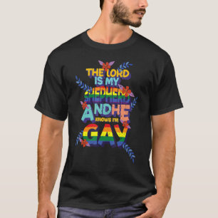 Camiseta O Senhor É O Meu Shepard E Ele Conhece-Me Gay