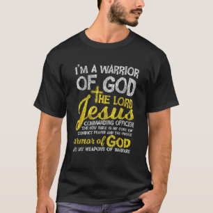 Camiseta O Senhor Jesus Armor de Deus Atravessa O Cristão D