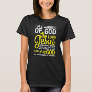 Camiseta O Senhor Jesus Armor de Deus Atravessa O Cristão D