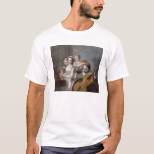 Camiseta O sentido de audição, c.1744-7 (óleo em canvas)