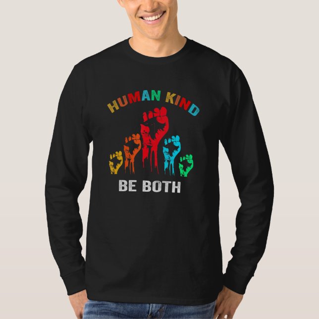 Camiseta O ser humano é a igualdade bondade humanidade Ret (Frente)