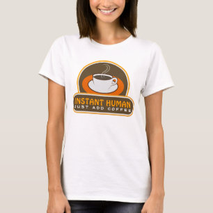 Camiseta O ser humano imediato engraçado bonito de Brown