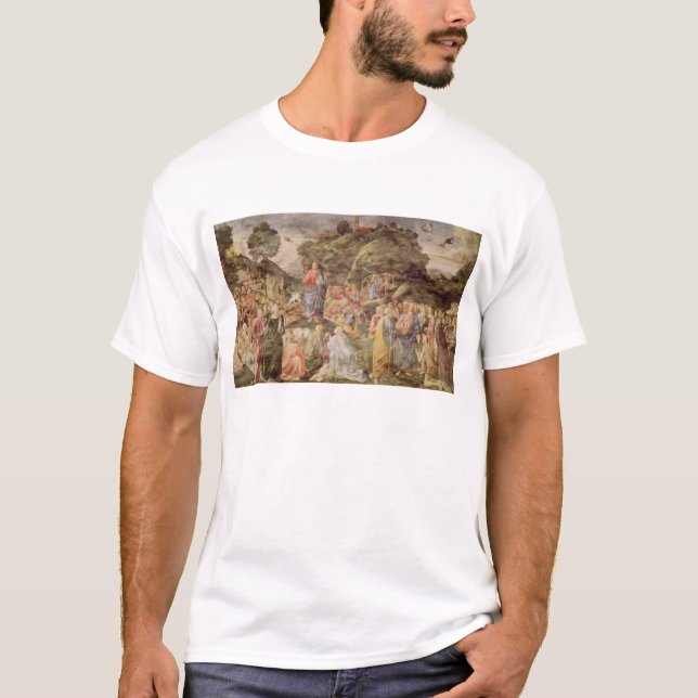 Camiseta O sermão na montagem, do Sistine (Frente)