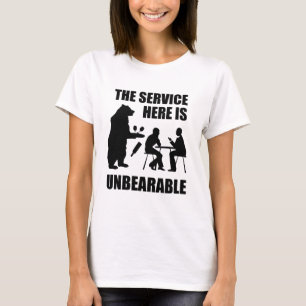 Camiseta O Serviço Aqui É Insuportável