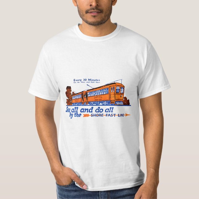 Camiseta O serviço de roldana de linha rápida Shore (Frente)