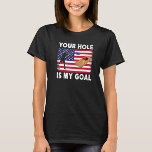 Camiseta O Seu Buraco É O Meu Grupo De Cordas De Goal Bean