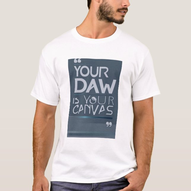 Camiseta O seu DAW é a sua opção de Canvas 3 (Frente)