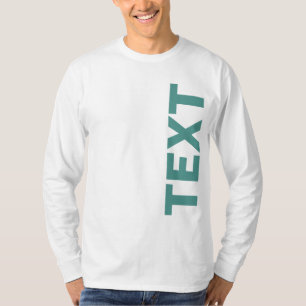 Camiseta O Seu Texto Ou Nome Representa O Modelo Moderno De