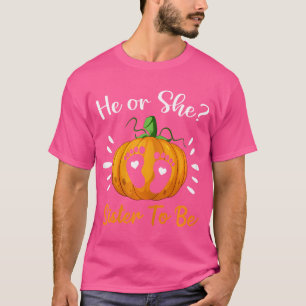 Camiseta O Sexo De Halloween Revela Que Ele Ou Ela É Irmã.