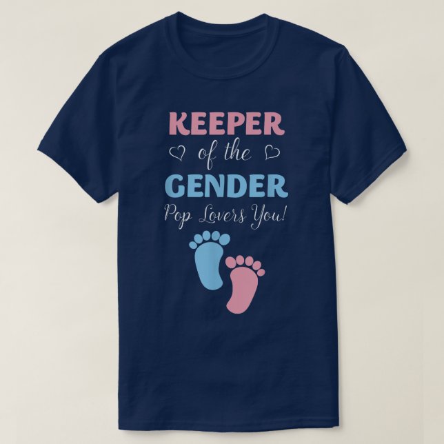 Camiseta O Sexo Reveal Keeper Da Pop De Gênero Te Ama (Frente do Design)