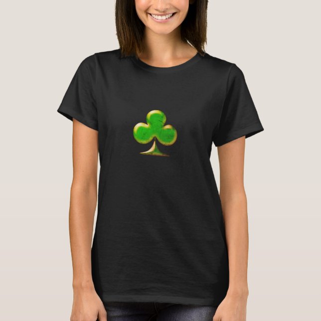 Camiseta O Shamrock do Shamrock Verde Irlandês do Dia de Sã (Frente)