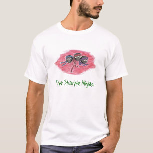 Camiseta O Sharpie Ninjas 3/4 de luva