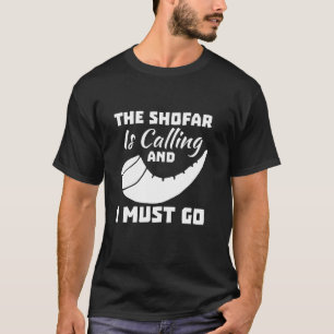 Camiseta O Shfar Está Ligando E Eu Tenho Que Ir Judeu Novo