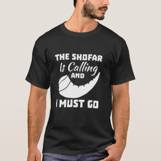 Camiseta O Shfar Está Ligando E Eu Tenho Que Ir Judeu Novo 