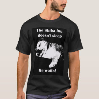 Camiseta O Shiba Inu não dorme