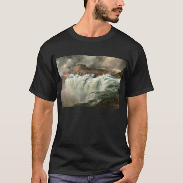 Camiseta O Shoshone cai no rio Snake - 1900 (Frente)