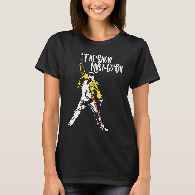 Camiseta O show deve seguir em nostalgia (Frente)