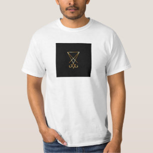 Camiseta O sigil dourado de Lucifer