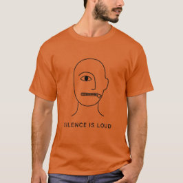 Camiseta O Silêncio É Alto - Minimalista